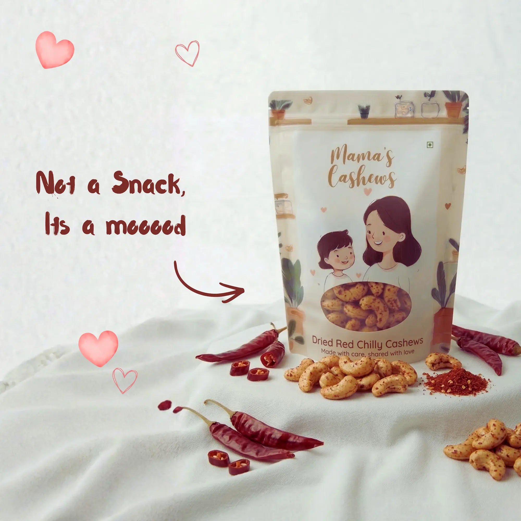 Red Chilly Cashews (250g)