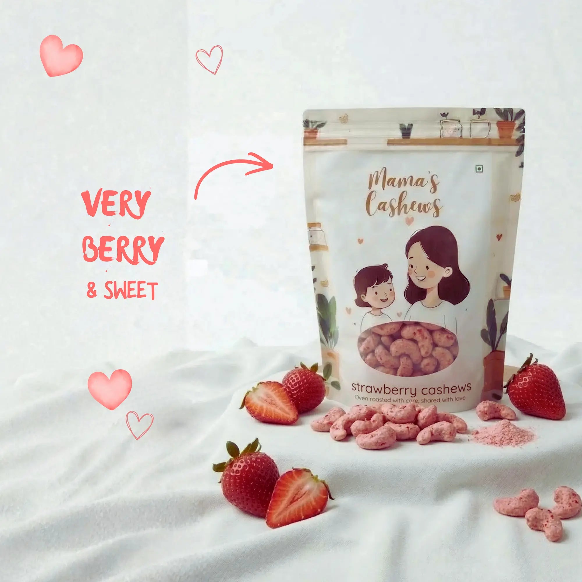 Strawberry Cashews (250g)